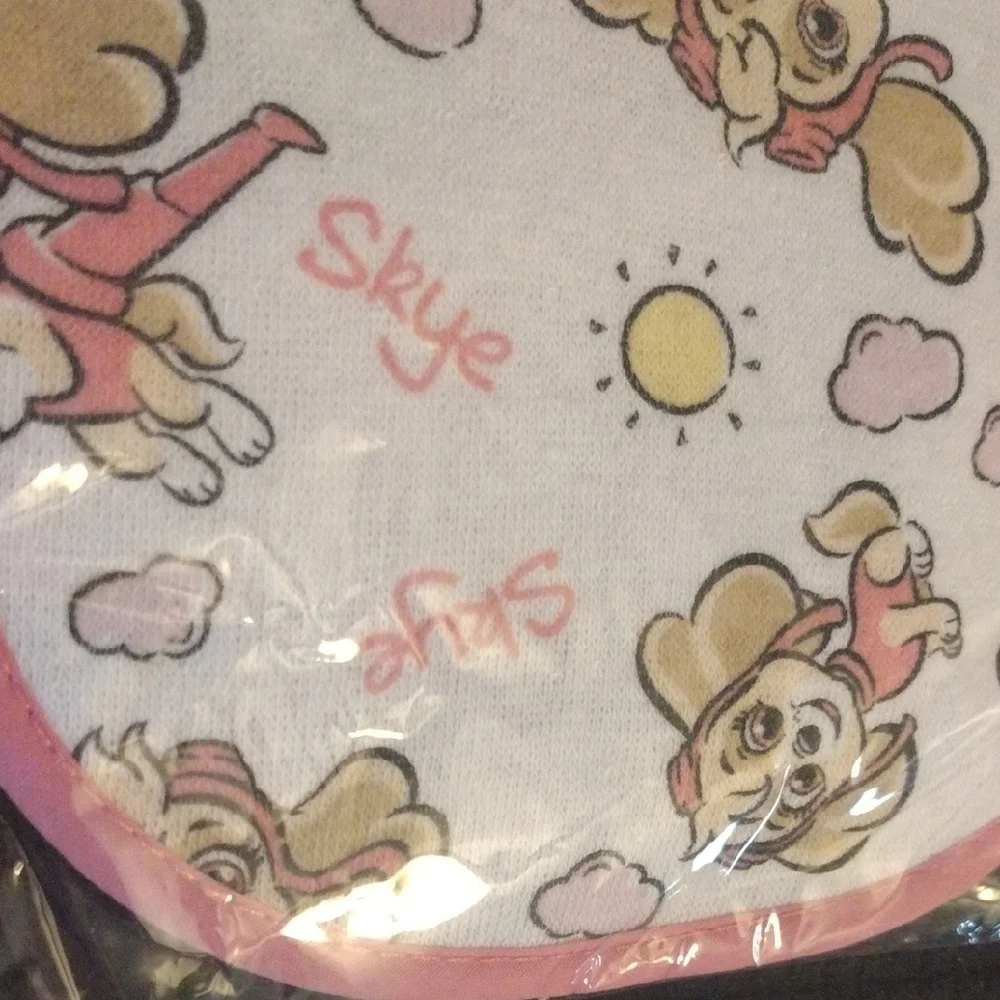 Nickelodeon Paw Patrol Skye Burp Cloth - Pink and White